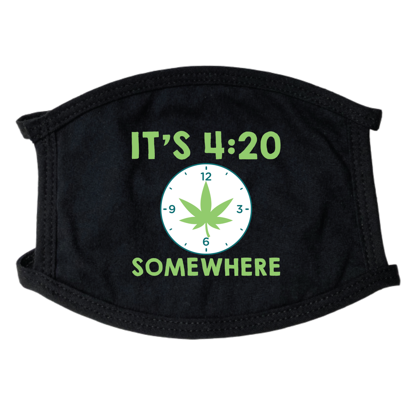 420 Somewhere Face Mask