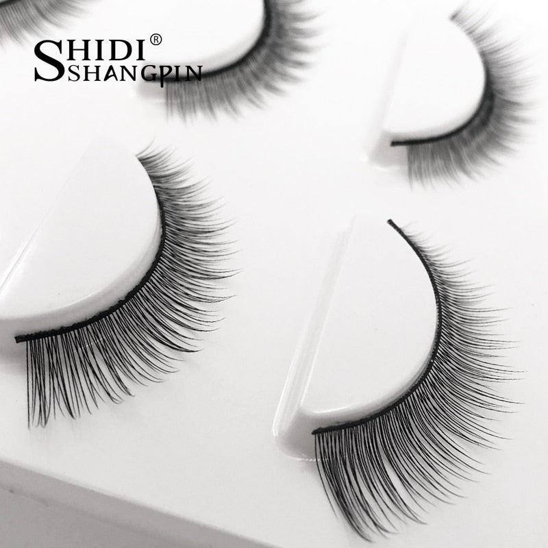 3 pairs Natural False Eyelashes eyelash Extension full strip lash makeup tool Maquillage cilia cilios Eye lashes Faux Cilios