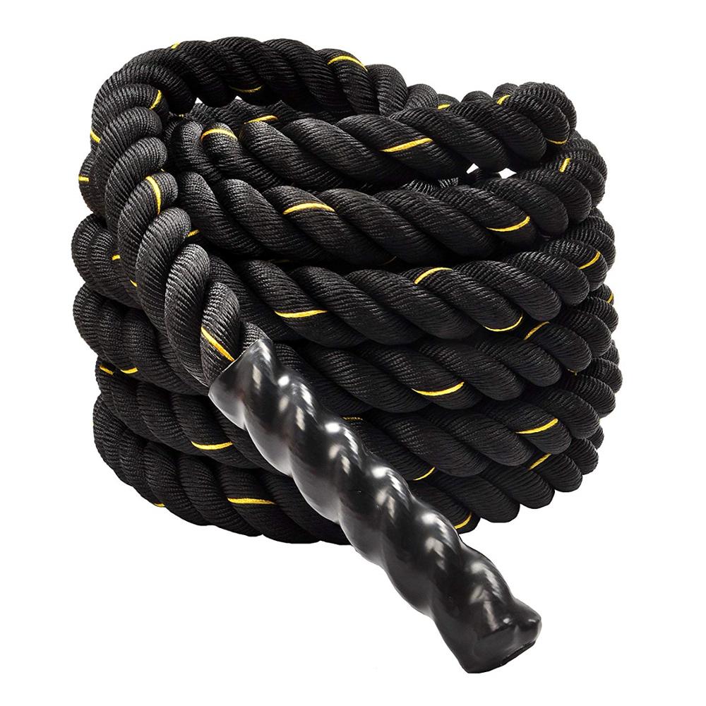25mm Fitness Heavy Jump Rope Crossfit Weighted Battle Skipping Ropes Power Training Improve Strength Building Muscle 2.8m/3m