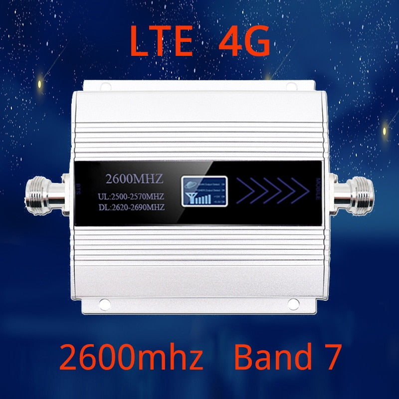 2600mhz LTE 4G cellular signal booster 4G mobile network booster Data Cellular Phone Repeater Amplifier Band 7 Yagi Antenna