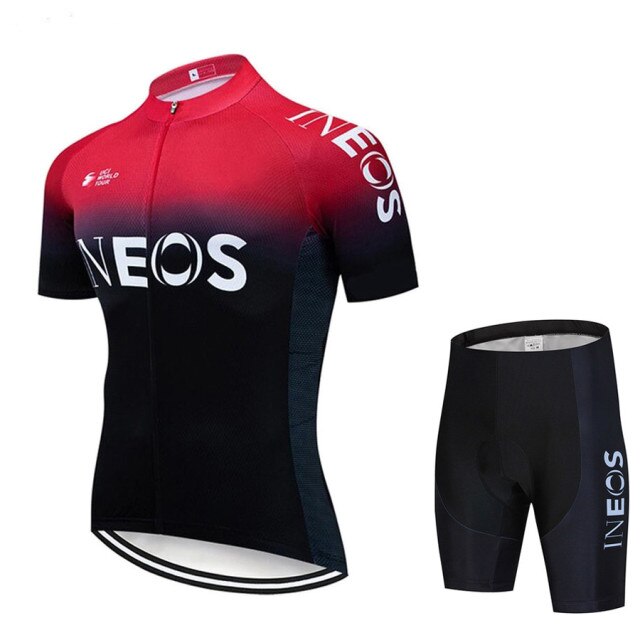 2021 New INEOS Summer Cycling Jersey Set Breathable Team Racing Sport Bicycle Jersey Mens Cycling Clothing Short Bike Jersey