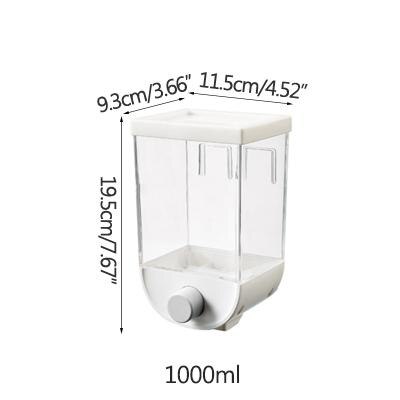 Wall-Mounted Kitchen Multi-Grain Sealed Jars Perforated -Grade Storage Boxez Grain Container Orgainzer Kitchen Storage