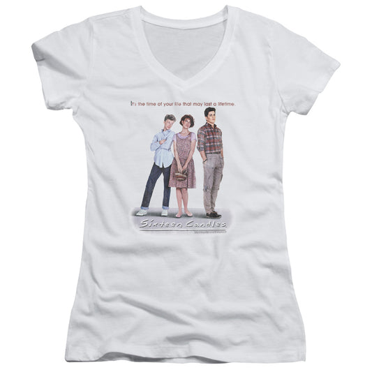 Sixteen Candles/poster - Junior V-neck - White
