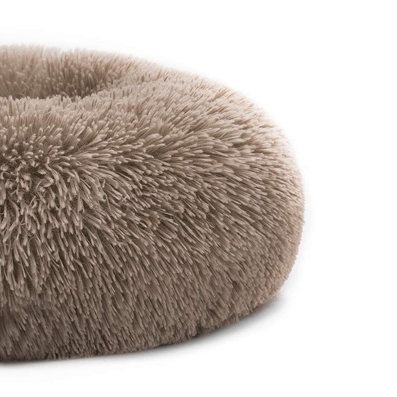 Calming Comfy Dog Bed Round Pet Lounger Cushion For Large Dogs Cat Winter Dog Kennel Christmas Puppy Mat