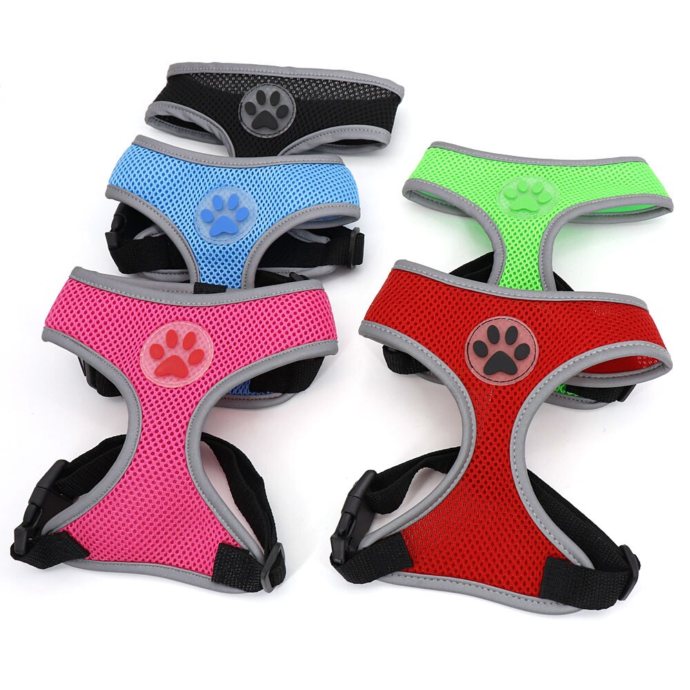 Breathable Nylon Cat Harness Reflective Dog Pet Harness for Small Medium Dogs Pet Puppy Harnesses for  Chihuahua Yorkshire