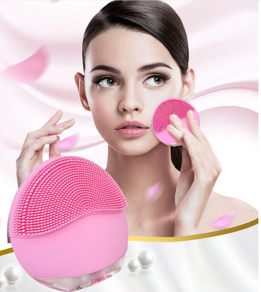 Facial Cleansing Brush Silicone Shrinking Pores Oil-control Electric Cleansing Instrument Electric Face Cleansing Brush