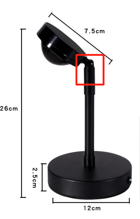 Sunset Projector Lamp Rainbow Atmosphere Led Night Light for Home Bedroom Coffee shop Background Wall Decoration USB Table Lamp