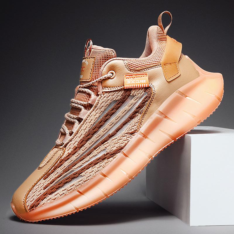 2021 Fashion New Men Sneakers High Quality Breathable Reflective Male Running Shoes Comfortable Thick Bottom Men Shoes