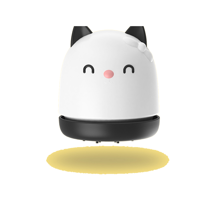 Urallife Portable Mini Desktop Cleaner Keyboard Cleaning Handheld Cute Cat Design Desk Vacuum Cleaner For Office School For Home