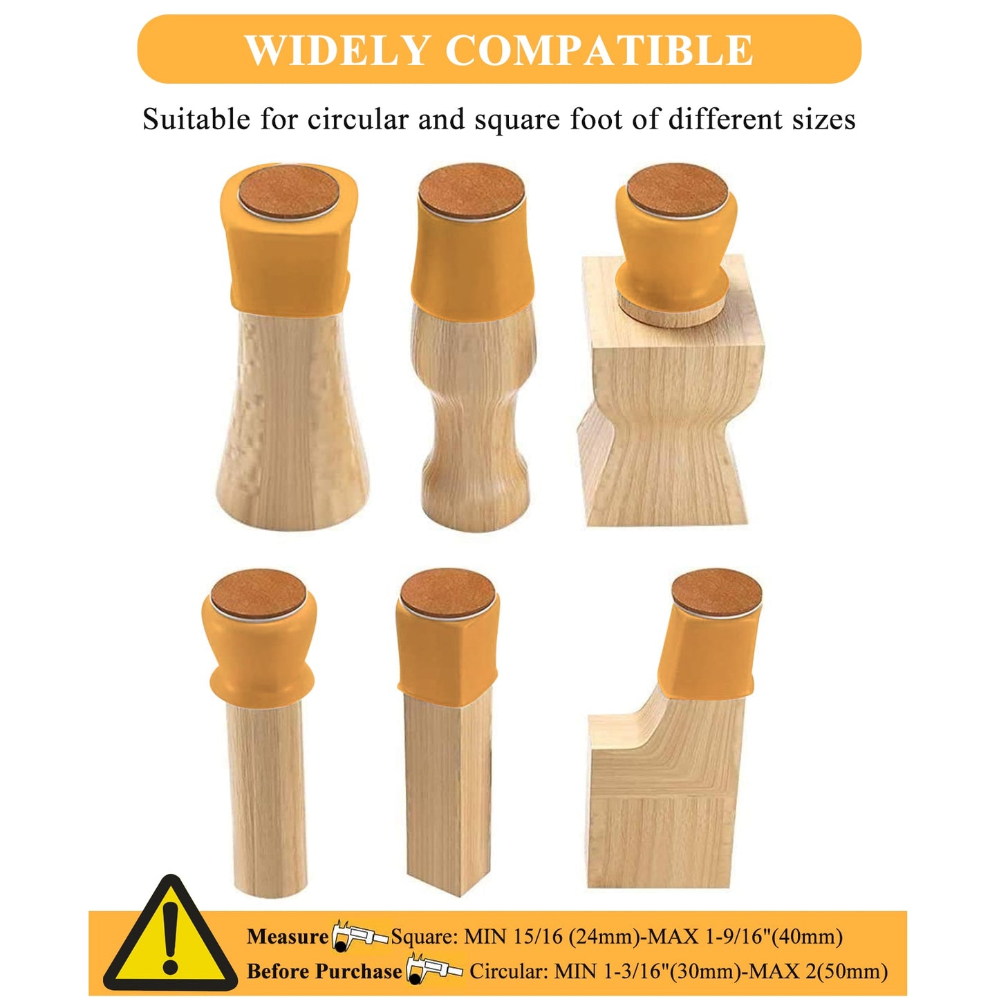 16pcs Silicon Furniture Leg Protection Cover Table Feet Pad Floor Protector For  Chair Leg Floor Protection Anti-slip Table Legs