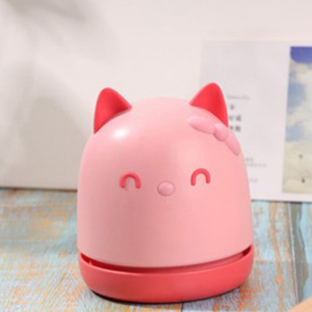 Urallife Portable Mini Desktop Cleaner Keyboard Cleaning Handheld Cute Cat Design Desk Vacuum Cleaner For Office School For Home