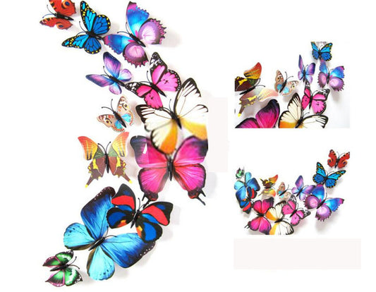 3D BUTTERFLY WALL STICKER ? PVC STICKER HOME DECOR WALL DECALS