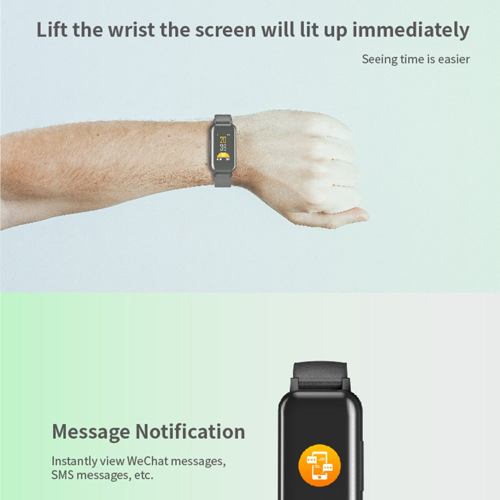 TWS Smart Binaural Bluetooth Headphone Fitness Bracelet Heart Rate Monitor