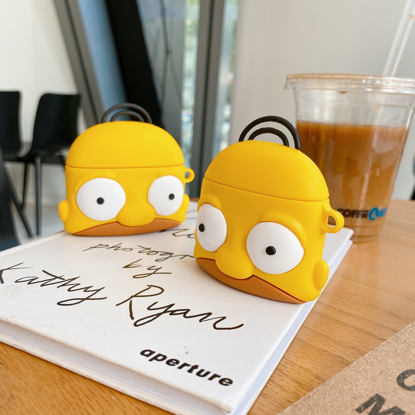 3D Cute Cartoon For Apple AirPods 1 2 Pro Charging Soft silicon Cover Wireless Bluetooth Earphone Case doughnut