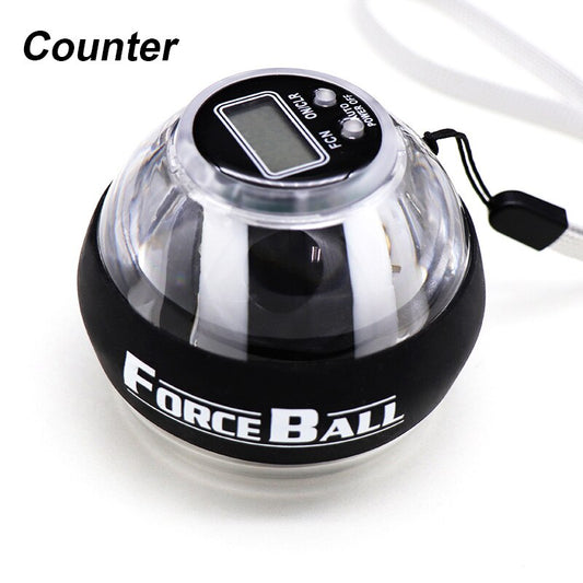Rainbow LED Muscle Power Ball Wrist Ball Trainer Relax Gyroscope PowerBall Gyro Arm Exerciser Strengthener Fitness Equipments