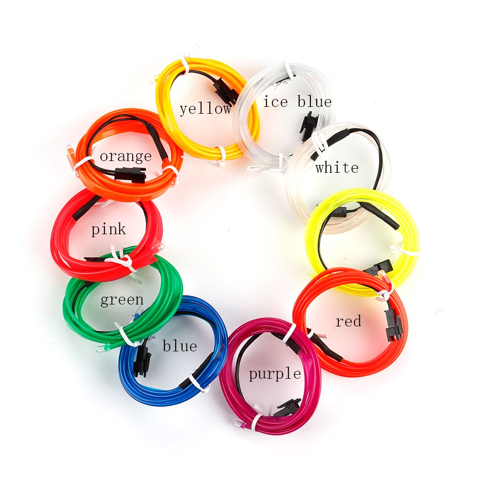 1m/2m/3m/5m Neon LED Car Interior Lighting Strips