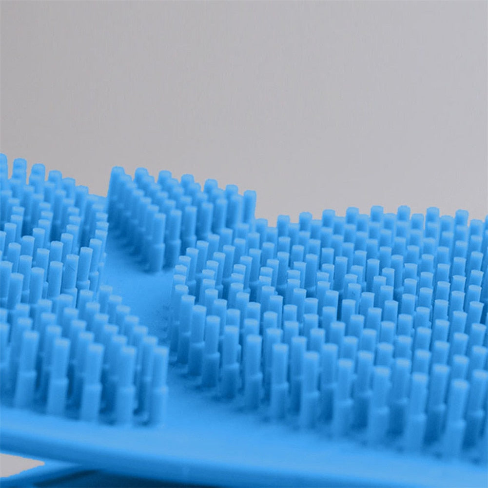 60cm Magic Silicone Brushes Bath Towels Rubbing Back Peeling Body Massage Shower Extended Scrubber Skin Clean Shower Brushes