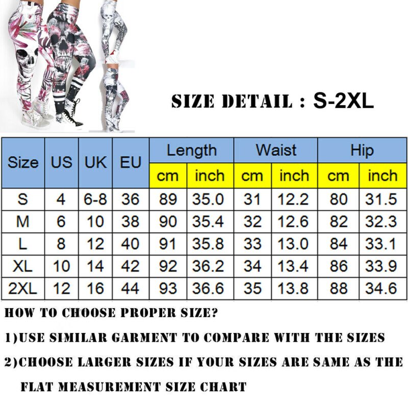 Skull Head 3D Printed Camouflage Leggings