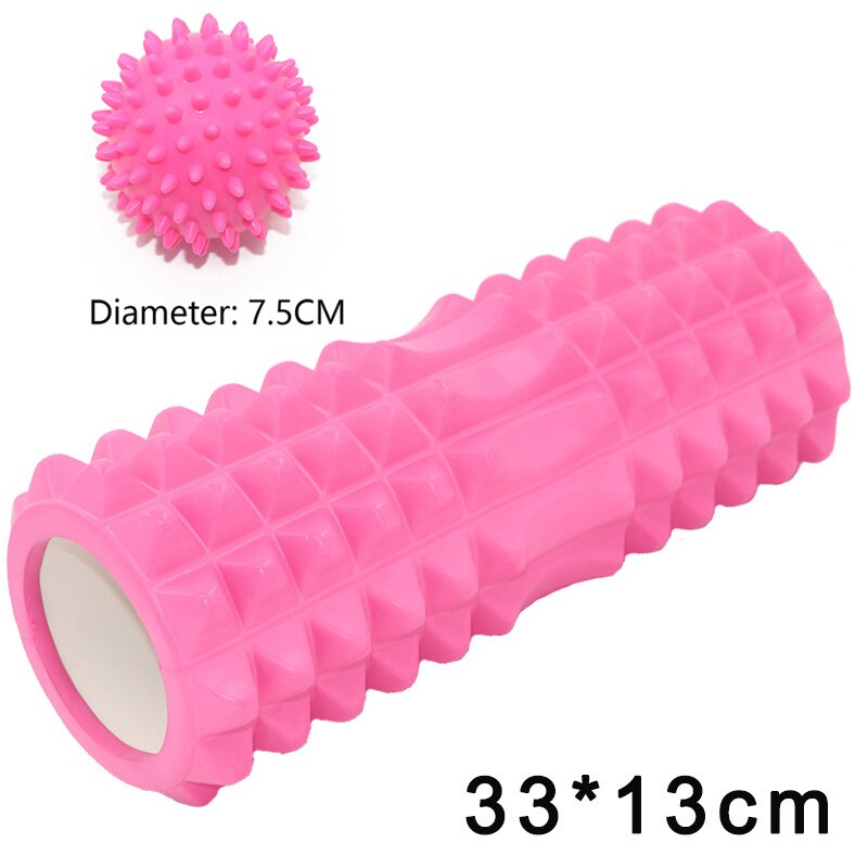 Yoga Column Fitness Pilates Yoga Foam blocks Train Gym muscle relax Massage Roller Grid Trigger Point Therapy Physio Exercise