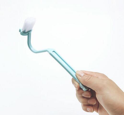 Toilet Brush Water Leak Proof With base Silicone Wc Flat Head Flexible Soft Bristles Brush with Quick Drying Holder Set