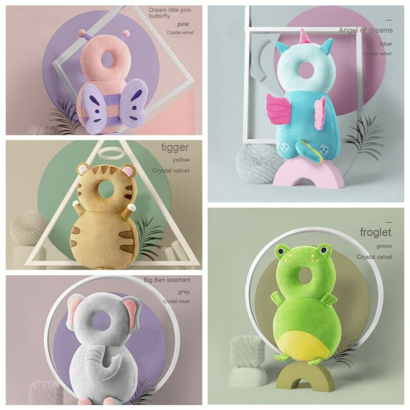 1-3T Toddler Baby Head Protector Safety Pad Cushion Back Prevent Injured Unicorn Bee Cartoon Security Pillows