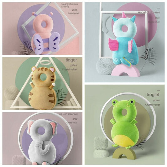 1-3T Toddler Baby Head Protector Safety Pad Cushion Back Prevent Injured Unicorn Bee Cartoon Security Pillows