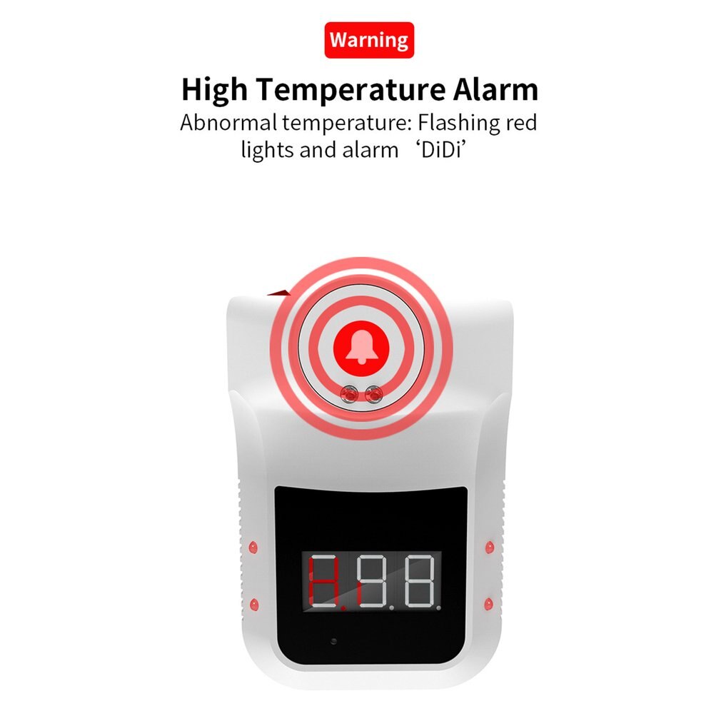 【VIDEO】K3 Non-contact Infrared Thermometer Wall-mounted Thermometer High Precision Desktop Automatic Induction Thermometer