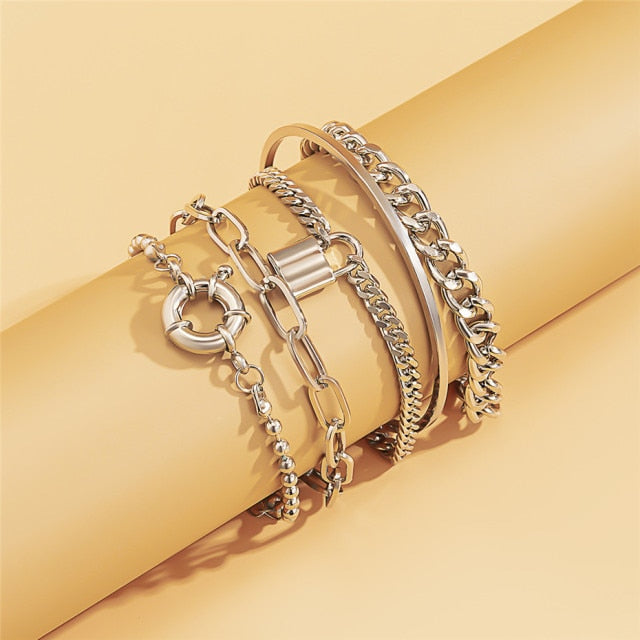 5Pcs/Set Bohemian Bracelets Set for Women