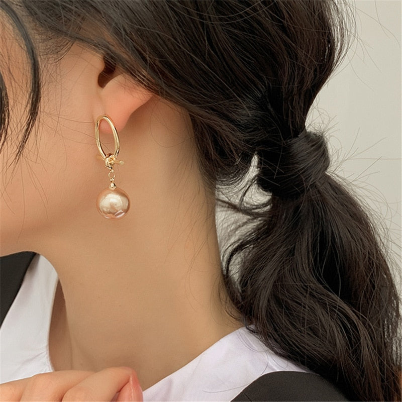 2020 Korean New Style Knot Pearl Earrings Exquisite Fashion Simple Versatile Earrings Female Jewelry