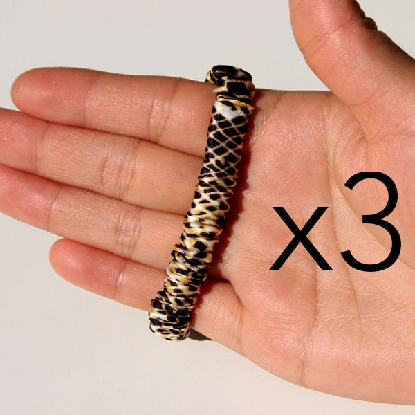 100% Pure Silk Skinnies Scrunchie Set Hair Bow Ties Ropes Bands Skinny Scrunchy Elastics Ponytail Holders for Women Girls