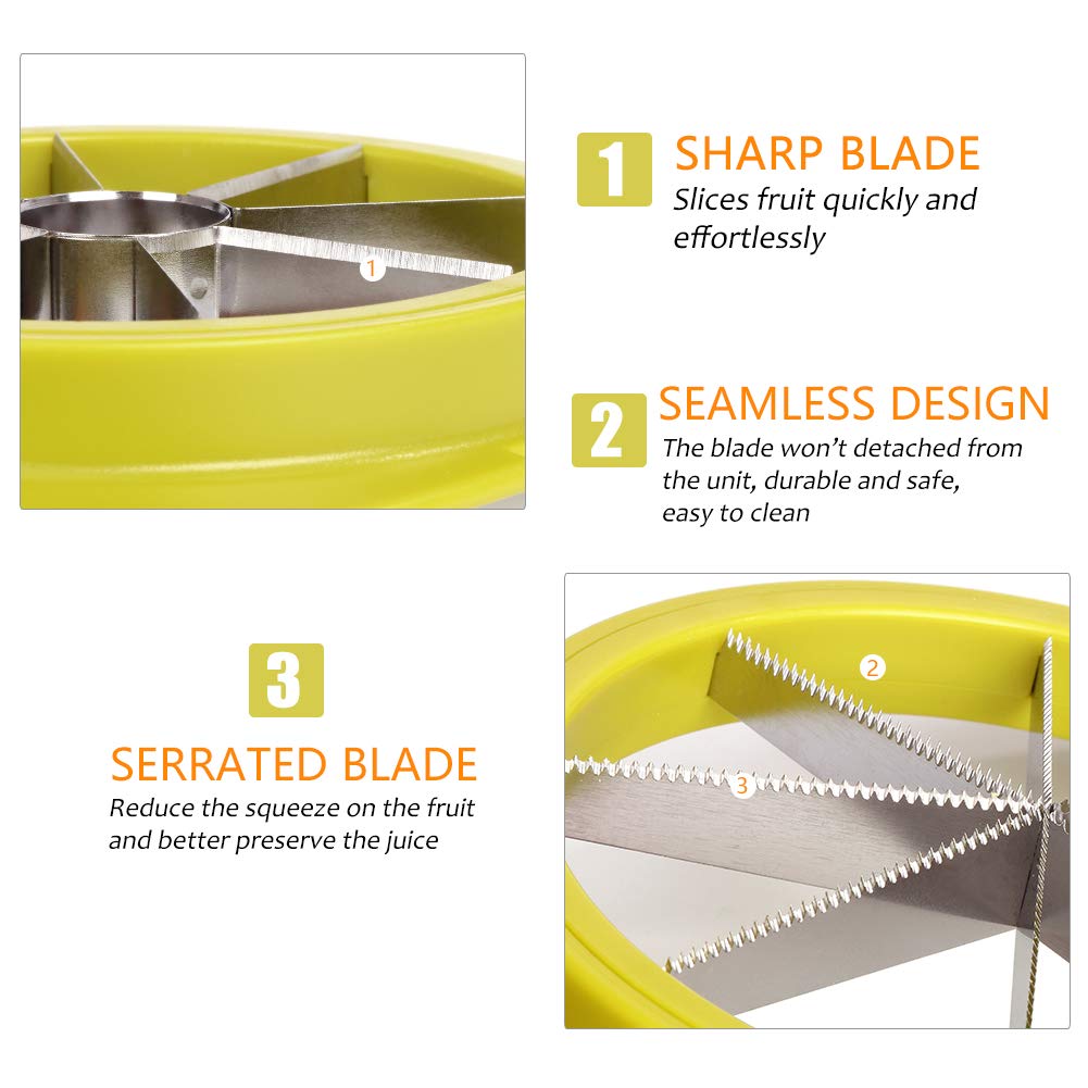 4-in-1 Apple Pear Mango Tomato Guava Orange Pitaya Fruit Vegetables Slicer Corer Cutter with Common Base Kitchen Gadget