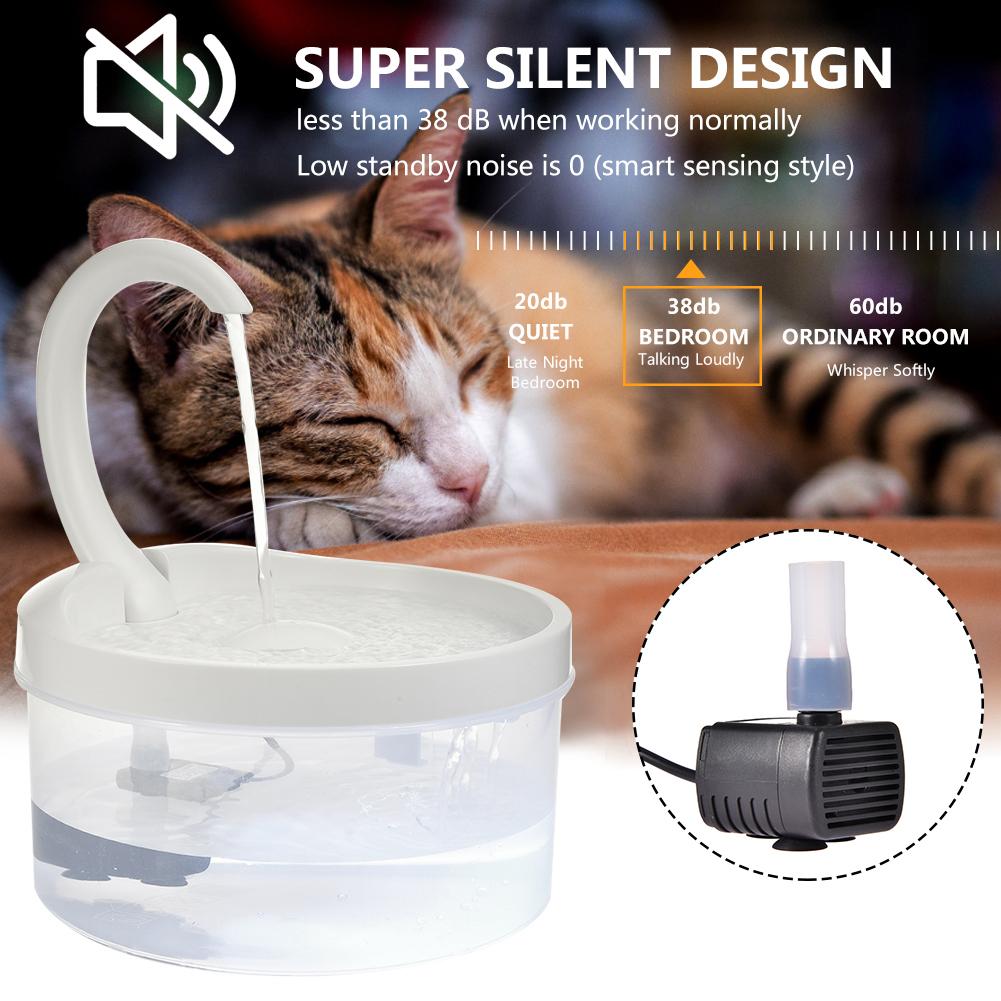 2L Pet Water Fountain Cat Swan Neck Pet Cat Dog Automatic Drinker Fountain Water Dispenser For Cats Dogs 2021 New