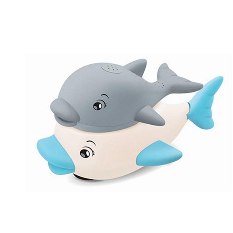 Baby Bath Toys Spray Water Shower Swim Pool Bathing Toys for Kids Electric Whale Bath Ball with Light Music LED Light Toys Gift