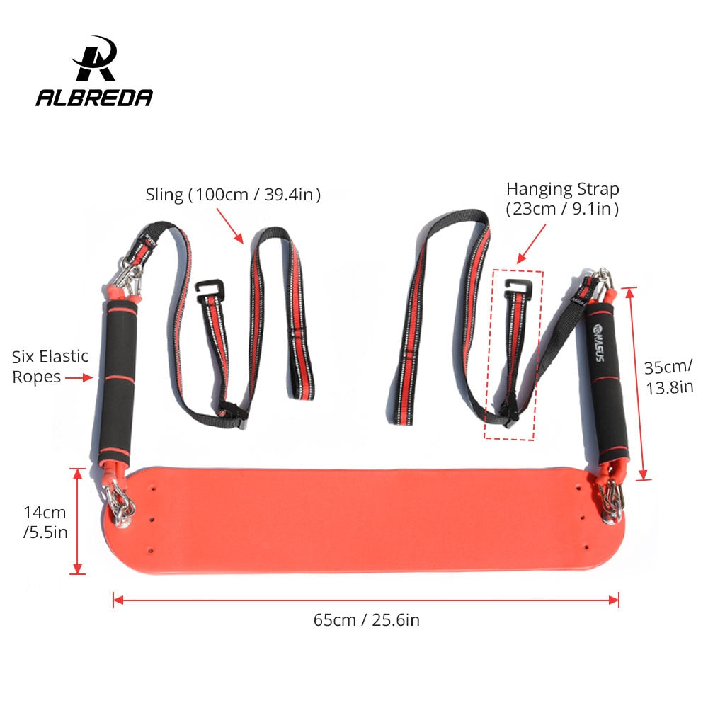 ALBREDA Sport Fitness door Resistance Band Pull up Bar Slings Straps horizontal bar Hanging Belt Chin Up Bar Arm Muscle Training