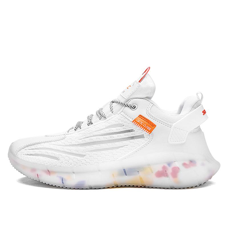 2021 Fashion New Men Sneakers High Quality Breathable Reflective Male Running Shoes Comfortable Thick Bottom Men Shoes