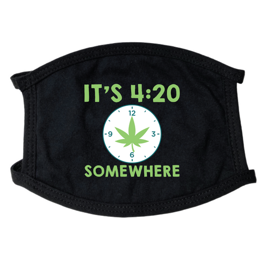 420 Somewhere Face Mask