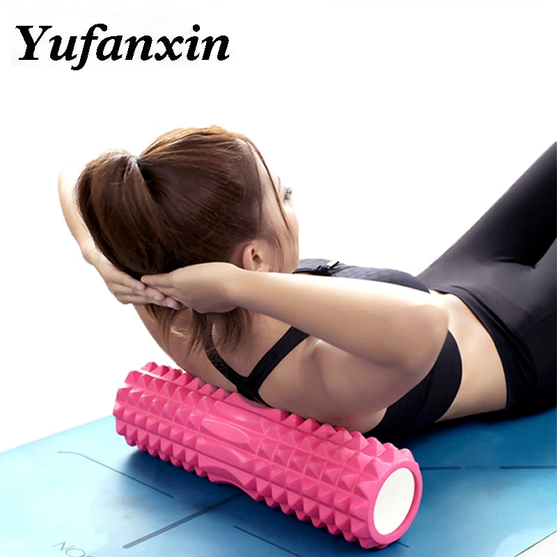 Yoga Column Fitness Pilates Yoga Foam blocks Train Gym muscle relax Massage Roller Grid Trigger Point Therapy Physio Exercise