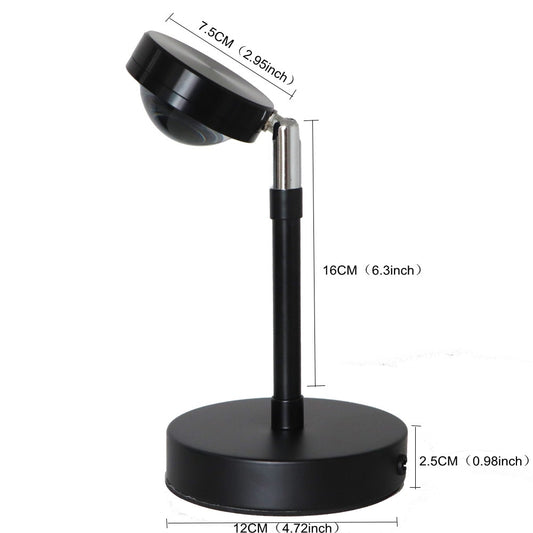 Sunset Projector Lamp Rainbow Atmosphere Led Night Light for Home Bedroom Coffee shop Background Wall Decoration USB Table Lamp