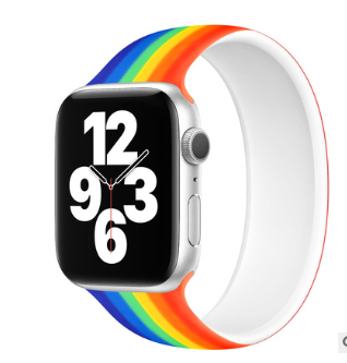 Strap for Apple Watch 5 Band 40mm 44mm iWatch serie 4/5/6/SE Elastic Belt Silicone Solo Loop bracelet Apple watch band 42mm 38mm