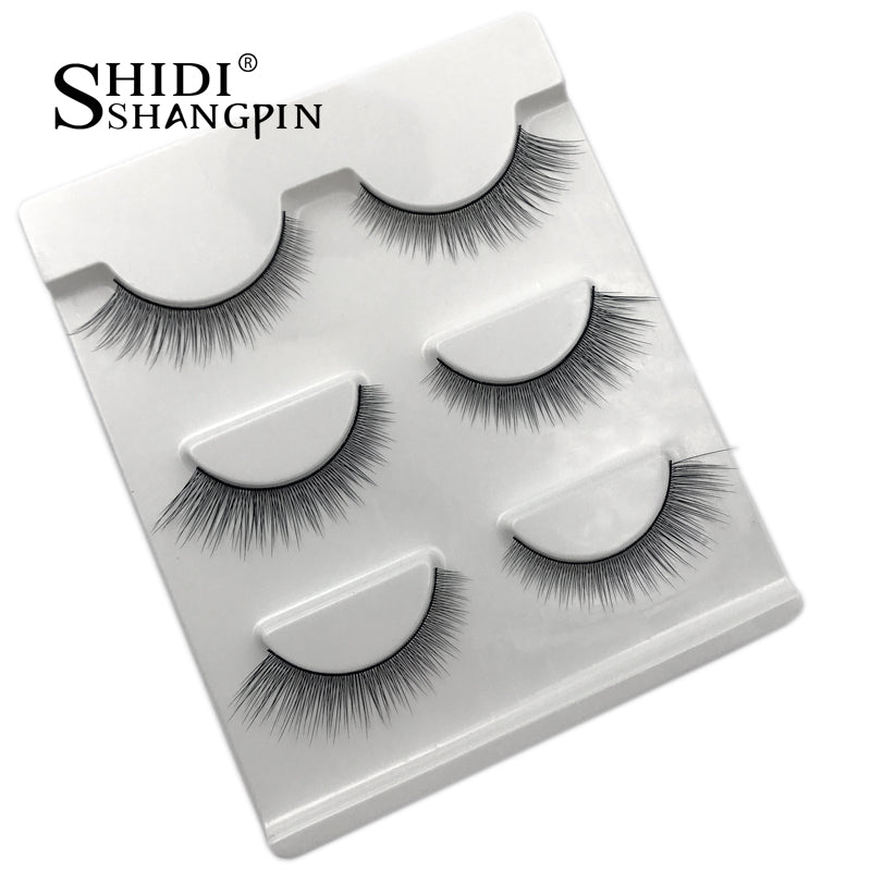 3 pairs Natural False Eyelashes eyelash Extension full strip lash makeup tool Maquillage cilia cilios Eye lashes Faux Cilios