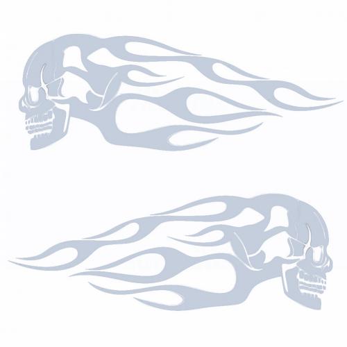 2 Piece Motorcycle Decals