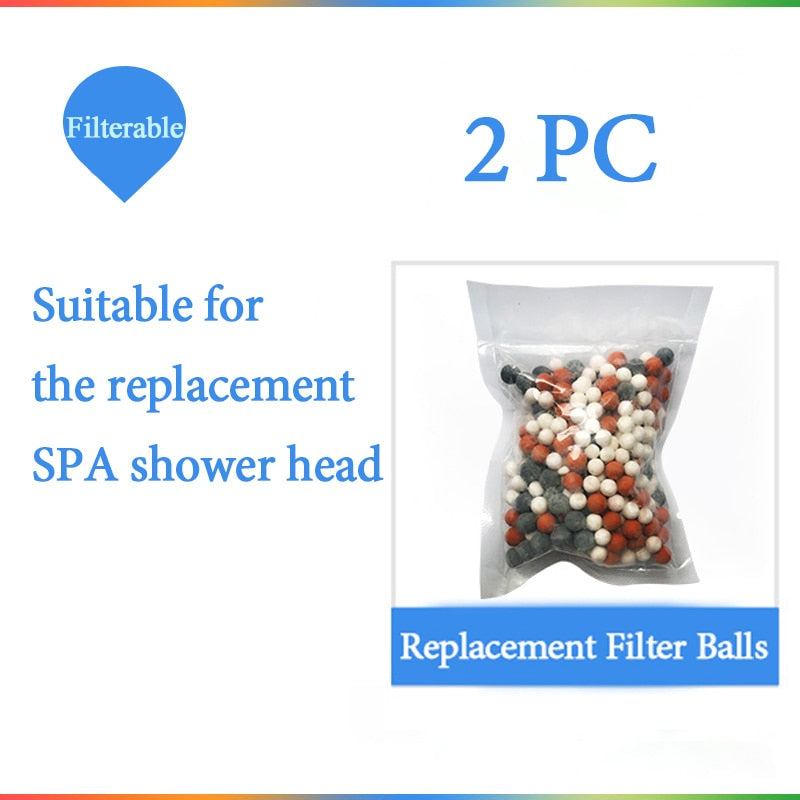 ZhangJi Bathroom 3-Function SPA shower head with switch on/off button high Pressure Anion Filter Bath Head Water Saving Shower