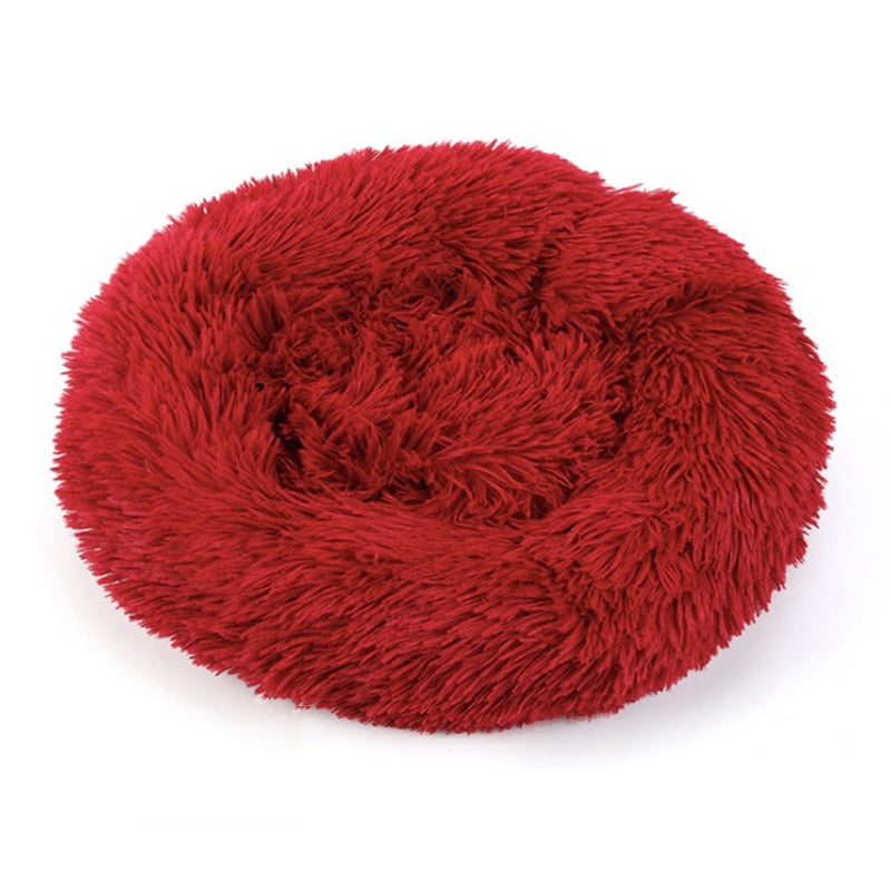 Calming Comfy Dog Bed Round Pet Lounger Cushion For Large Dogs Cat Winter Dog Kennel Christmas Puppy Mat