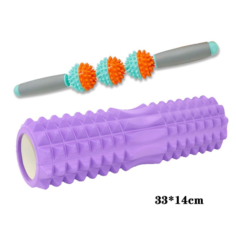 Yoga Column Fitness Pilates Yoga Foam blocks Train Gym muscle relax Massage Roller Grid Trigger Point Therapy Physio Exercise