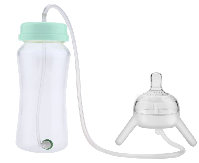 Baby Feeding Bottle Kids Cup Children Training Silicone Sippy Cute Drinking Water Straw Separation Weaning Newborn Hands-free