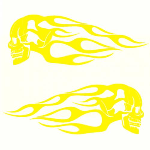 2 Piece Motorcycle Decals