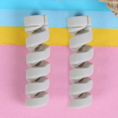 Spiral Cable protector Data Line Silicone Bobbin winder Protective For iphone Samsung Android USB Charging earphone Case Cover