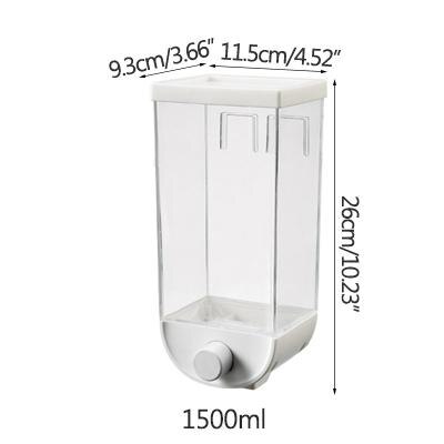 Wall-Mounted Kitchen Multi-Grain Sealed Jars Perforated -Grade Storage Boxez Grain Container Orgainzer Kitchen Storage