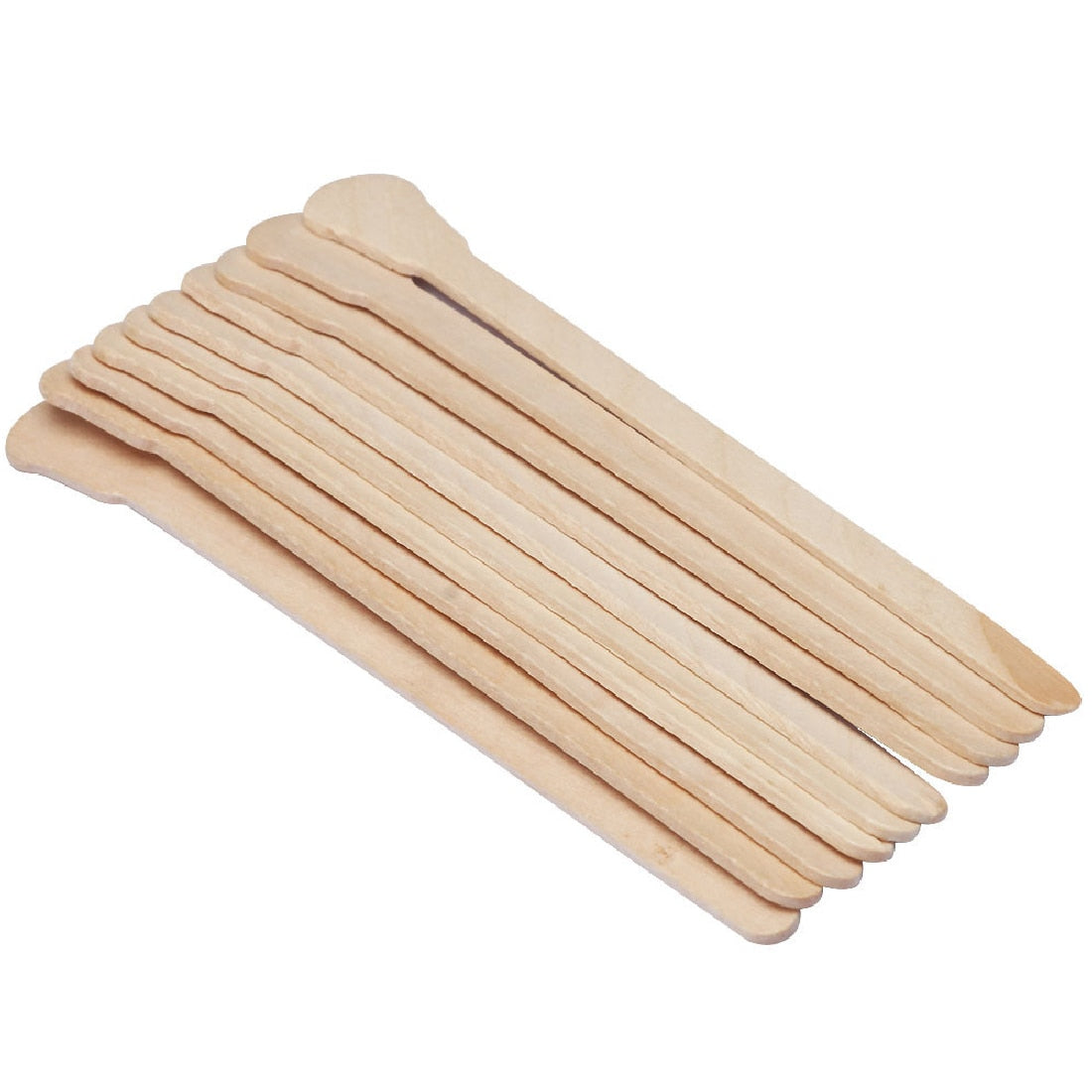 50PCS/10PCS Waxing Wax Wooden Disposable Bamboo Sticks Spatula Tongue Depressor Kit Beauty Tool Hair Removal Cream Depilatory