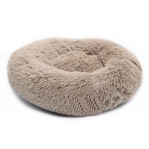 Calming Comfy Dog Bed Round Pet Lounger Cushion For Large Dogs Cat Winter Dog Kennel Christmas Puppy Mat